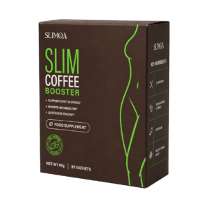 Slimqa Slim Coffee, complément alimentaire en poudre, boîte de 30 sachets